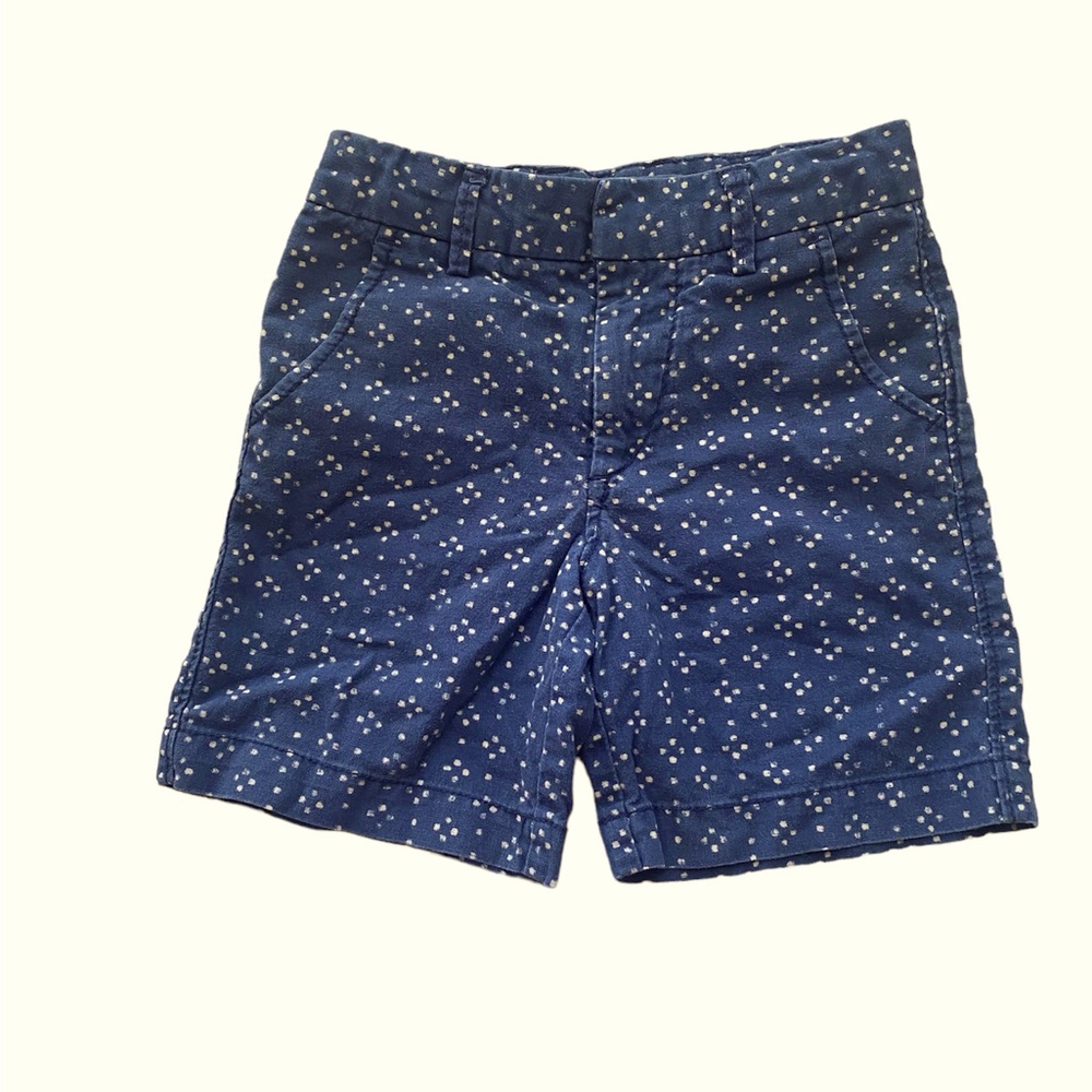 EUC boys GAP navy blue and cream shorts size 4